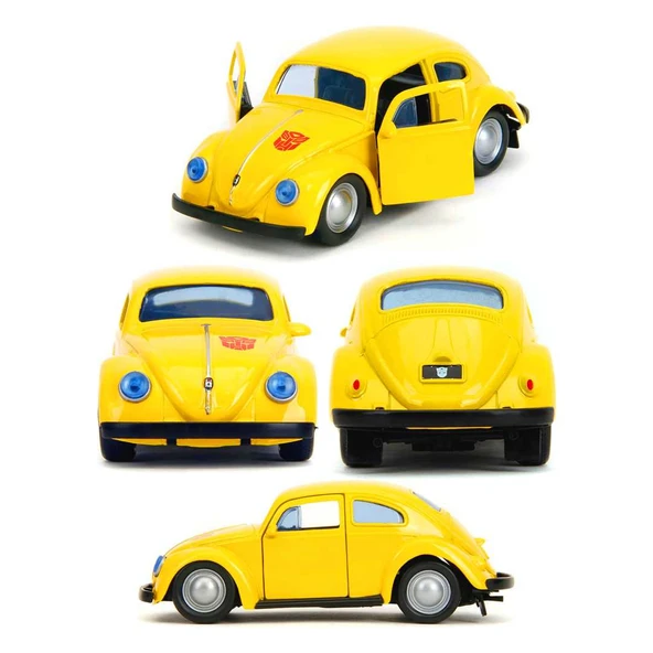 SİMBA JADA TRANSFORMERS 3112012 BUMBLEBEE VOLKSWAGEN BEETLE DİE CAST METAL ARABA 1:32 ürün görseli 1