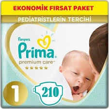 PRİMA PREMİUM CARE NO:1 EKONOMİK PAKET (YENİDOĞAN) 2/5 KG 210 ADET ürün görseli 1