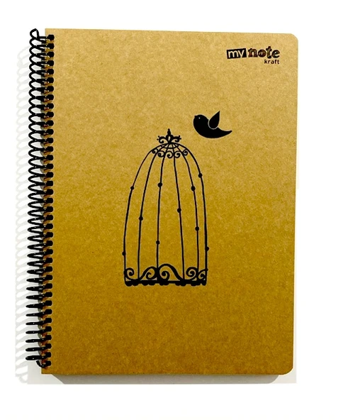 My Note Kraft Defter 100 Yaprak Çizgisiz 18,5X25,5 ürün görseli 1