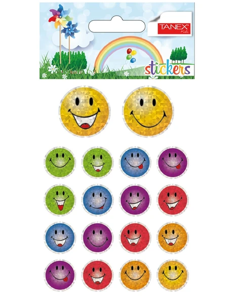 Tanex Gülen Yüz Sticker 2Li Stc-223 - 6 set ürün görseli 1