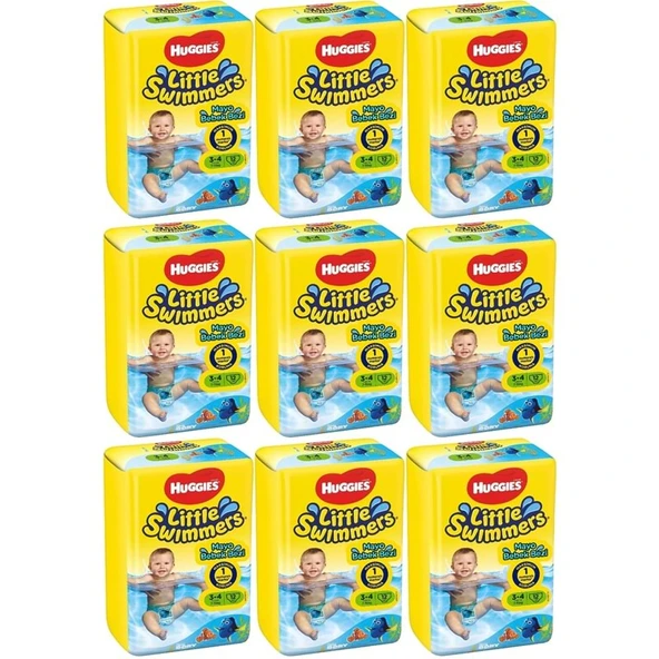 Huggıes Little Swımmers Mayo Bebek Bezi 3-4 Beden 7-15 KG 108 Adet 9PK*12 ürün görseli 1