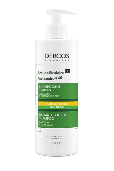 Vichy Dercos Anti Dandruff Kepek Karşıtı Şampuan 390 ml - Kuru Saçlar ürün görseli 1
