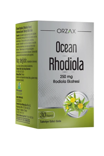 Orzax Ocean Rhodiola Kapsül 250 mg 30 Kapsül ürün görseli 1