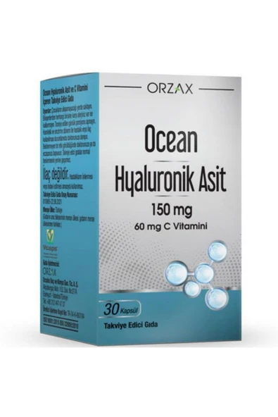Orzax Ocean Hyaluronik Asit 150 mg 30 Kapsül ürün görseli 1