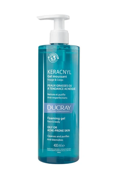 Ducray Keracnyl Yağlı Cilt Temizleme Jeli 400 ml ürün görseli 1