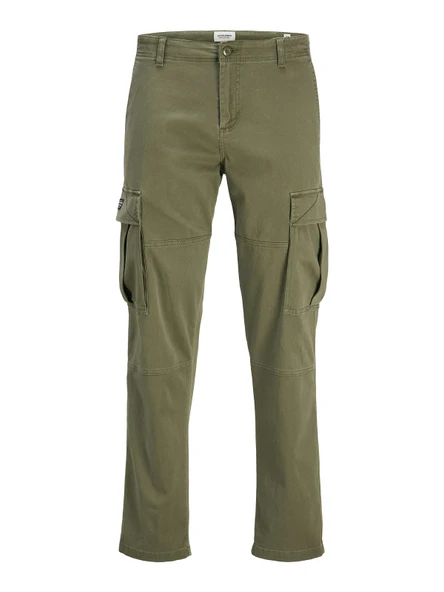 JACK JONES Erkek Haki Yeşil Renk Kargo Pantolon 12268364 ürün görseli 1