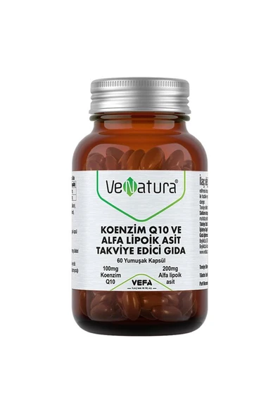 VeNatura Koenzim Q10 ve Alfa Lipoik Asit 60 Yumuşak Kapsül ürün görseli 1