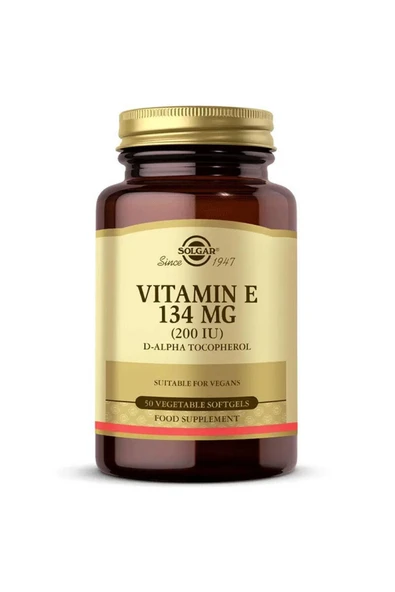 Solgar Vitamin E 200 IU 50 Yumuşak Kapsül ürün görseli 1