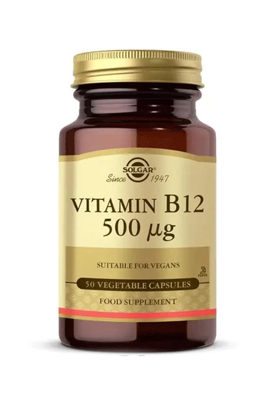 Solgar Vitamin B12 500 mcg 50 Kapsül ürün görseli 1