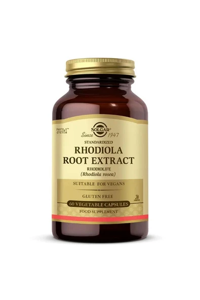 Solgar Rhodiola Root Extract 60 Bitkisel Kapsül ürün görseli 1