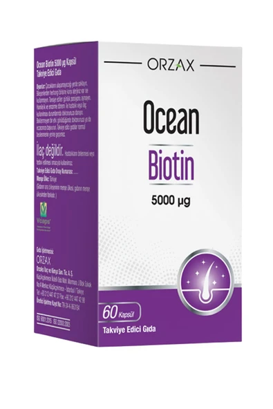 Orzax Ocean Biotin 60 Kapsül ürün görseli 1