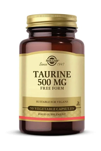 Solgar Taurine 500 mg 50 Bitkisel Kapsül ürün görseli 1