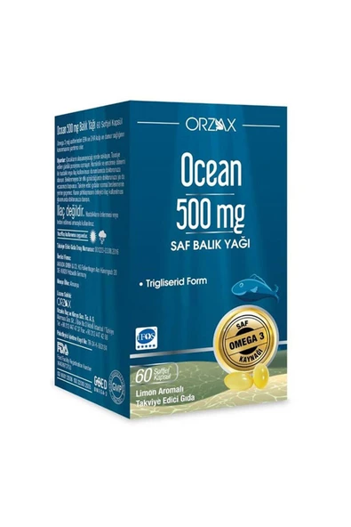 Orzax Ocean 500mg 60 Kapsül ürün görseli 1