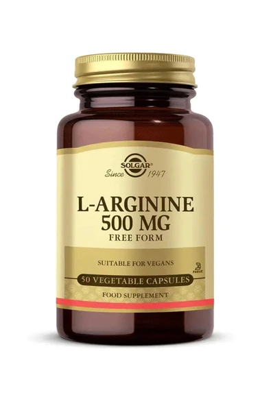 Solgar L Arginine 500 mg 50 Kapsül ürün görseli 1