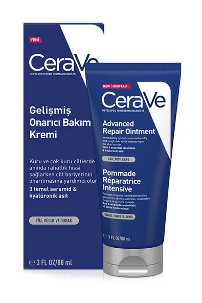 Cerave Kuru Ciltler İçin Gelişmiş Onarıcı Bakım Kremi 88 ml ürün görseli 1
