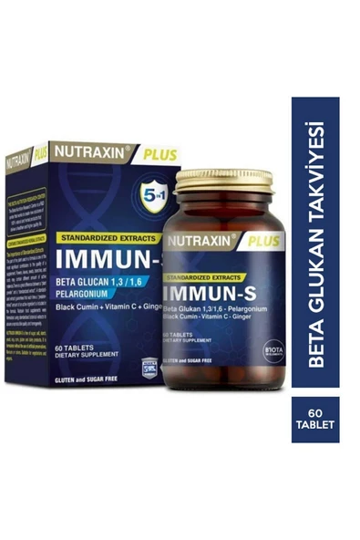 Nutraxin İmmun S 60 Tablet ürün görseli 1