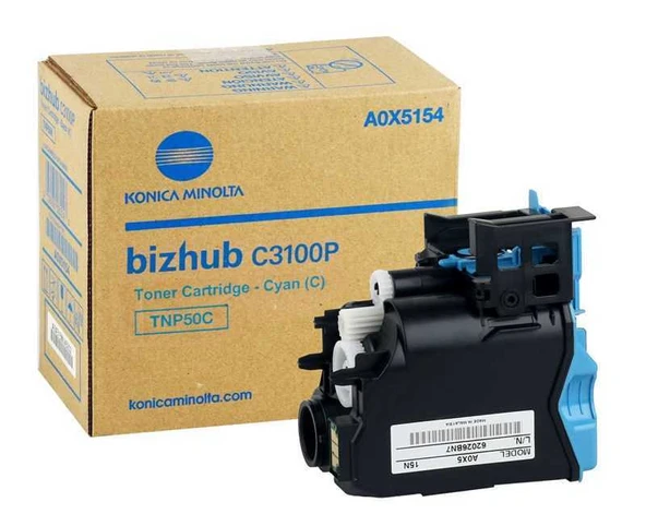 Konica Minolta BizHub TNP50C C3100 Mavi Orjinal Toner (A0X5454) ürün görseli 1