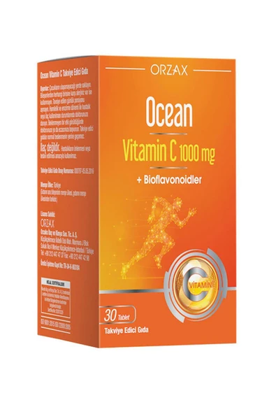 Orzax Ocean Vitamin C 1000 mg 30 Tablet ürün görseli 1