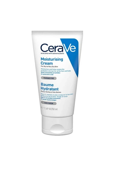 Cerave Kuru Ciltler İçin Seramid İçerikli Nemlendirici Krem 50 ml ürün görseli 1