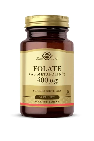 Solgar Folate Metafolin 400 mcg 50 Tablet ürün görseli 1