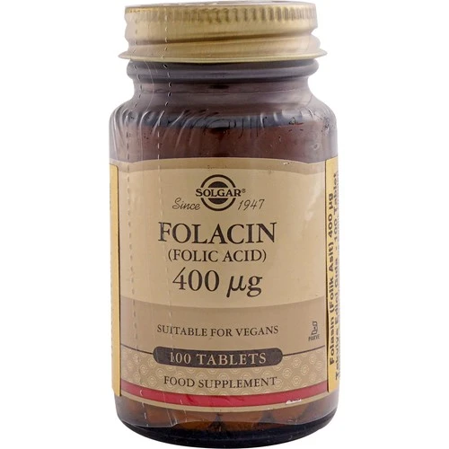 Solgar Folic Acid (Folacin) 400 mcg 100 Tablet ürün görseli 1
