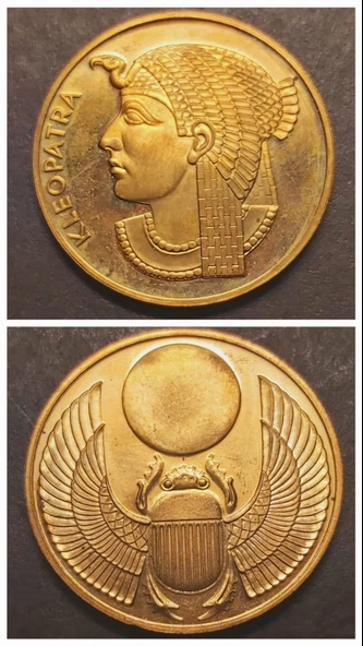 KLEOPATRA A900 - Skarabe a900 - 21.52gr 22 ayar A900 Altın Madalya - Khepri - Scarab ürün görseli 1
