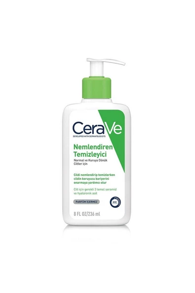 Cerave Normal Ve Yağlı Ciltler İçin Nemlendiren Temizleyici 236 ml ürün görseli 1