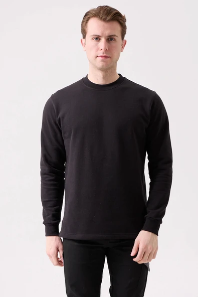 Galanthus Basic Sweatshirt - Uzun Kollu, Pamuklu, Rahat Kesim, Günlük ve İş Kullanımı İçin ürün görseli 1