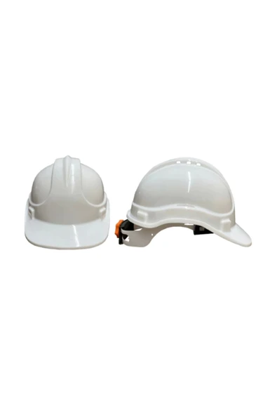Karam KB660 Vidalı Baret Beyaz İş Güvenliği Başlığı Ayarlanabilir Darbe Dayanımlı Koruyucu ürün görseli 1
