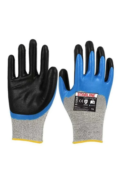 Starline E-125620 Köpük Nitril Kaplamalı İş Eldiveni Kaymaz ürün görseli 1