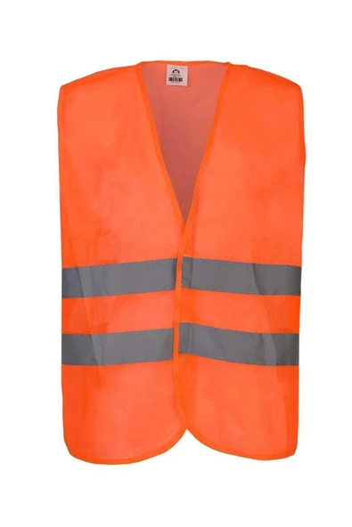 Hi-vis Turuncu Fosforlu Reflektörlü İş Güvenliği Yeleği Yüksek Görünürlük Trafik & İnşaat ürün görseli 1