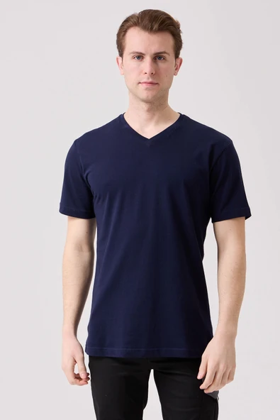 Galanthus V Yaka T-Shirt - Nefes Alabilir, Rahat ve Şık Tasarım ürün görseli 1