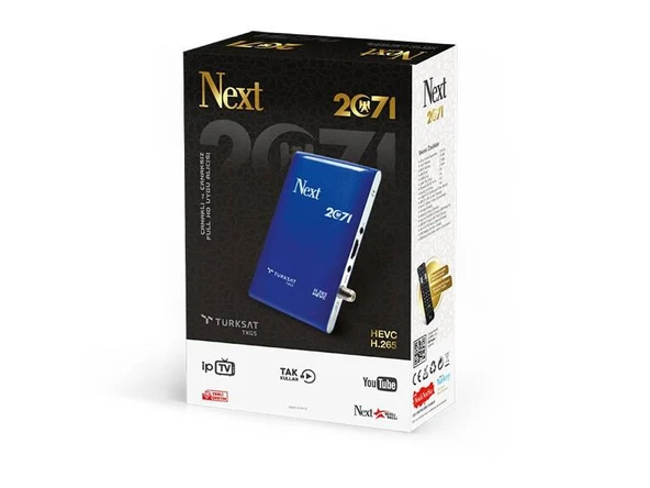 NEXT 2071 FULL HD UYDU ALICI  YENİ SERİ ÇANAKLI (FREE İP TV) ÇANAKSIZ YENİ.. ürün görseli 1