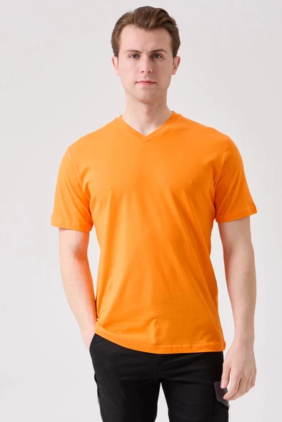 Galanthus V Yaka T-Shirt - Nefes Alabilir, Rahat ve Şık Tasarım ürün görseli 1