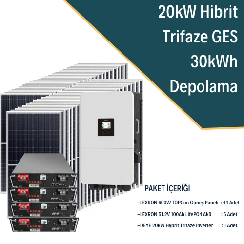 20KW TRİFAZE HİBRİT SİSTEM 2 ürün görseli 1
