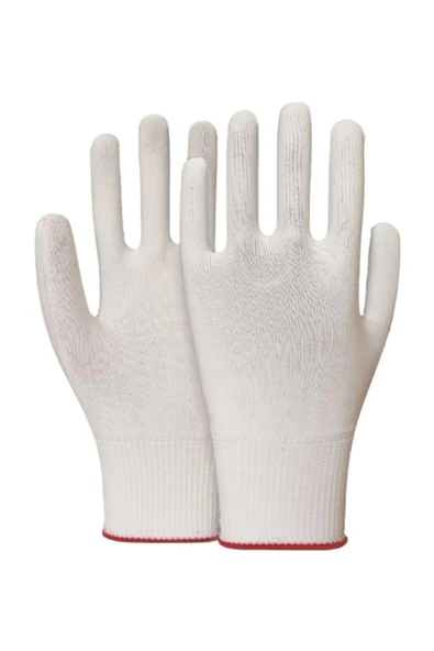 Beybi Polyester Örgü Kasiyer Eldiveni 5 Çift Hafif ve Esnek Koruyucu İş Eldiveni ürün görseli 1