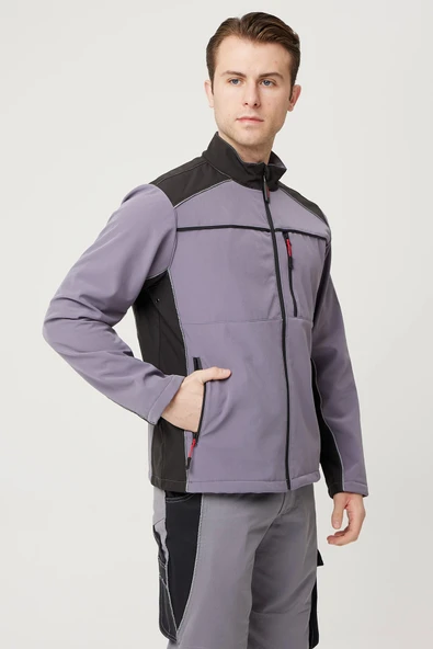 Allium Softshell Mont Suya Dayanıklı Rüzgar Kesici Termal İç Astarlı ürün görseli 1