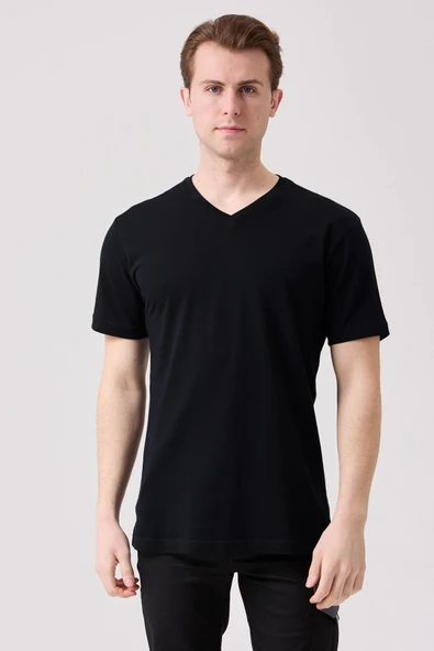 Galanthus V Yaka T-Shirt - Nefes Alabilir, Rahat ve Şık Tasarım ürün görseli 1