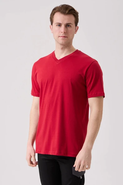 Galanthus V Yaka T-Shirt - Nefes Alabilir, Rahat ve Şık Tasarım ürün görseli 1