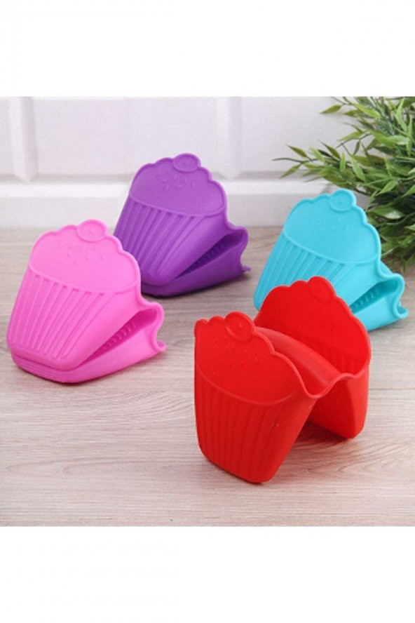 4Lü Silikon Cupcake Model Tutaç ürün görseli 1