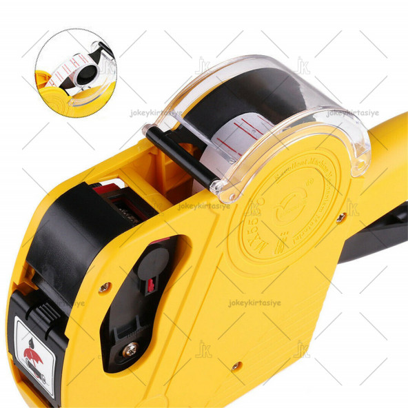 Mx5500 (8 Haneli) HoNGSHENG Meto Fiyat-Tarih Etiketleme Makinası (SARI) ürün görseli 1