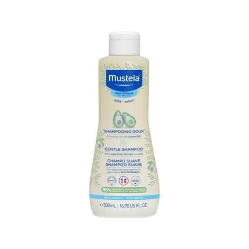 Mustela Gentle Göz Yakmayan Bebek Şampuanı 500 ml ürün görseli 1