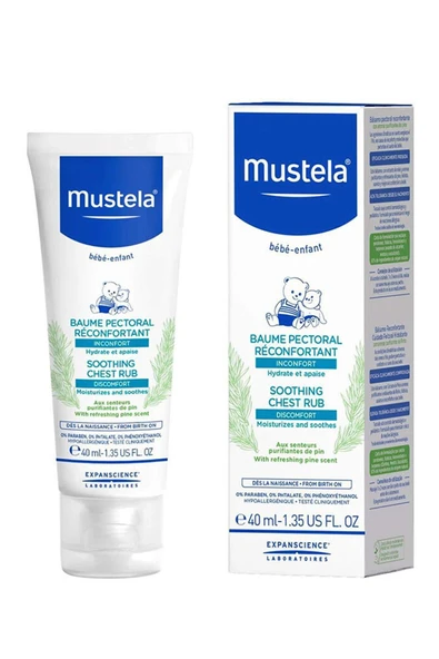 Mustela Soothing Chest Rub (Rahatlatıcı Göğüs Balsamı) 40 ml ürün görseli 1
