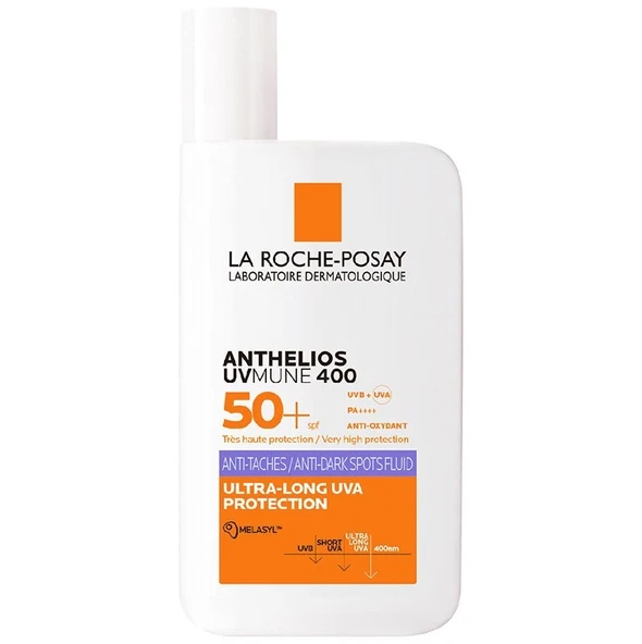 La Roche Posay Anthelios Uvmune 400 Anti-Dark Spots Fluid Spf50+ Melasyl İçeren Güneş Kremi 50 ml ürün görseli 1