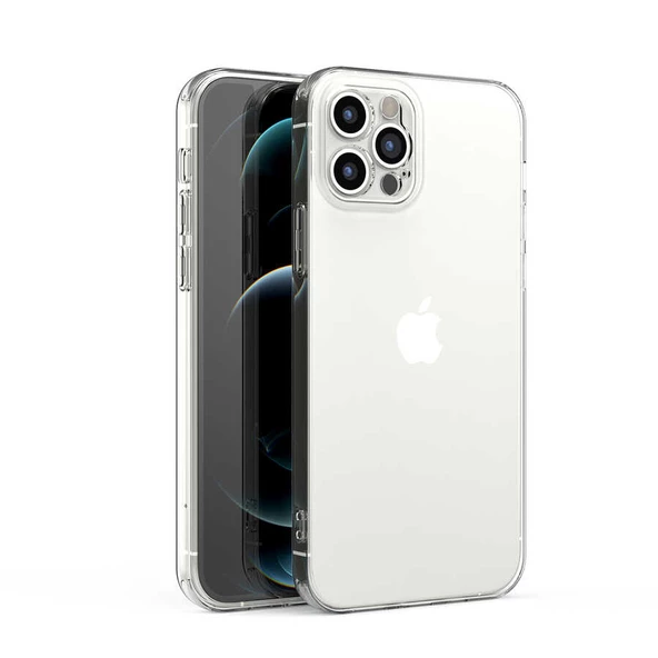 Apple iPhone 12 Pro Max Kılıf Zore Kamera Korumalı Süper Silikon ürün görseli 1