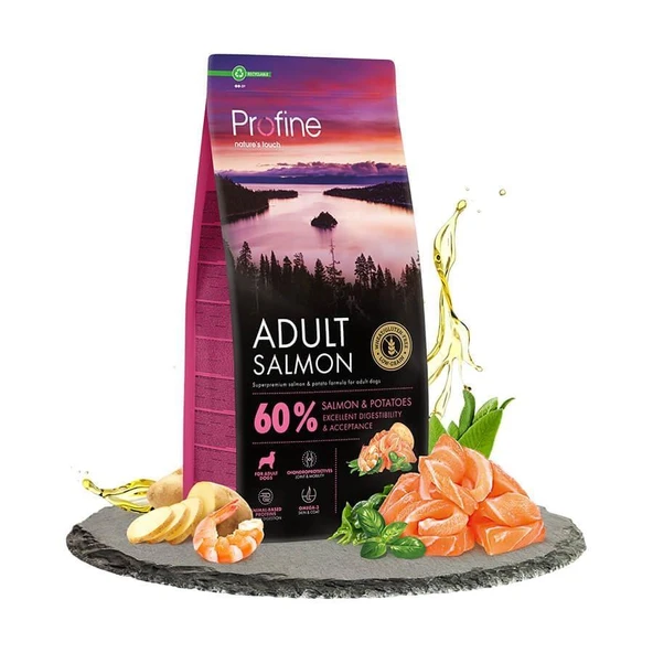 Profine Glutensiz Somonlu Yetişkin Köpek Maması 12 kg ürün görseli 1