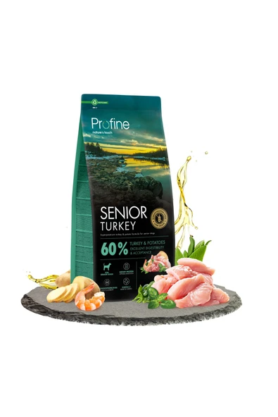 Profine Glutensiz Hindili Yaşlı Köpek Maması 12 kg ürün görseli 1