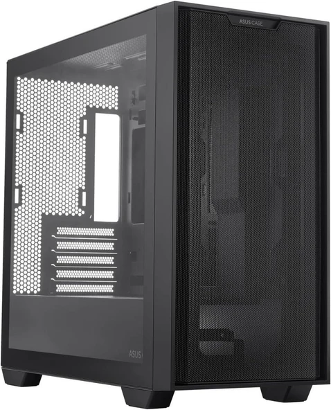 Asus A21 Mesh Temperli Cam Mid Tower Bilgisayar Kasası Siyah ürün görseli 1