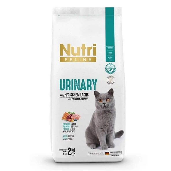 Nutri Feline Urinary Böbrek Sağlığı Destekleyici Somonlu Düşük Tahıllı Yetişkin Kedi Maması 2 Kg ürün görseli 1