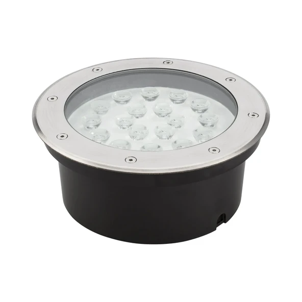 Sıva altı Led Armatür dekoratif ışık show gösteri yol aydınlatma açık alan enerji tasarruflu Yuvarlak zemin Doğal Beyaz 4000K A-1404 18W 220V ürün görseli 1
